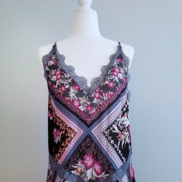 Free People Stevie Print Maxi Slip Dress Size Small - Picture 5 of 11